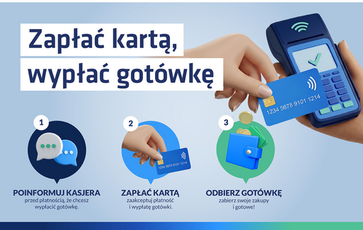 Zdjęcie do Zapłać kartą, wypłać got&oacute;wkę
