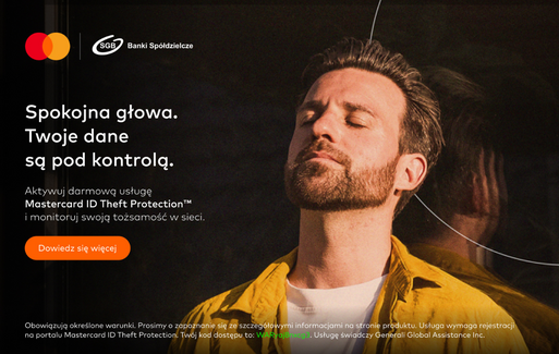 Zdjęcie do Monitoruj swoje dane w sieci 24/7 z Mastercard ID Theft ProtectionTM